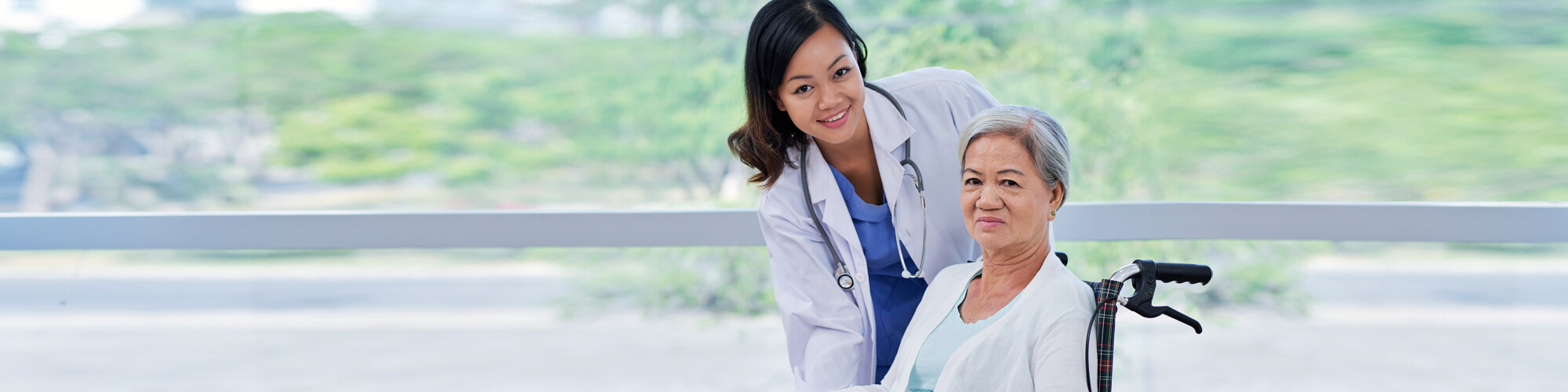 nurse with an elder woman
